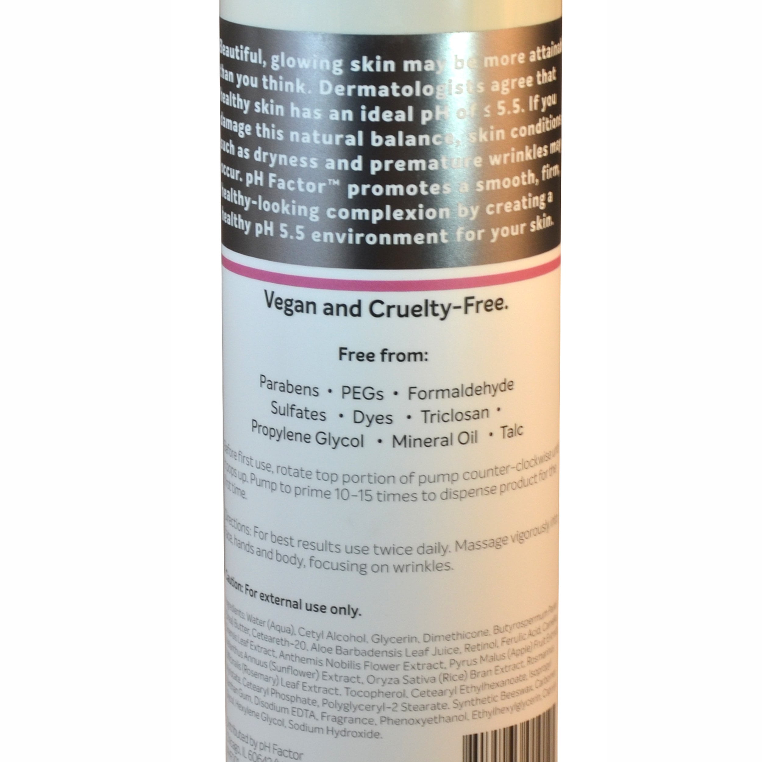 Ph Factor 5 5 Retinol Cream For Face And Body With Ferulic Acid Anti Sagging Cream Targets Crepey Skin And Wrinkles Anti Aging Cream With Retinol And Ferulic Acid 15oz Bottle Walmart Com Walmart Com