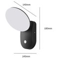 thumbnail image 2 of Lámpara de pared LED para exteriores, impermeable, para patio, pared exterior, terraza, sensor de puerta superbrillante, color negro, negro, 2 of 5
