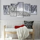 thumbnail image 3 of Póster de arte de pared moderno Zulema paisaje tigre invierno 20x30 20x40 20x50 Lienzos Modernos, 3 of 8