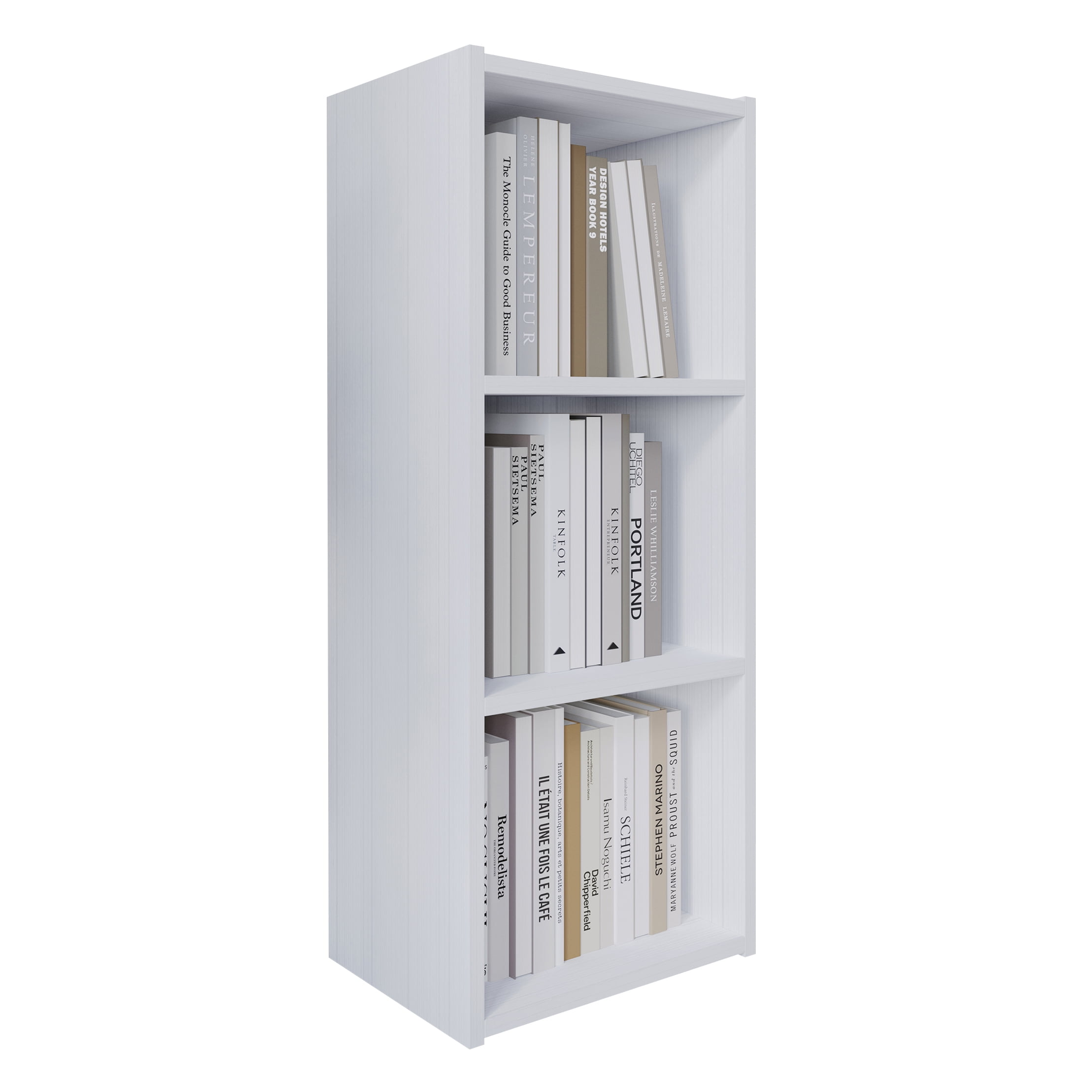 Castle Place Classic 3-Cube Open Shelf Wood Bookcase, White