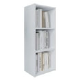 thumbnail image 2 of Castle Place Classic 3-Cube Open Shelf Wood Bookcase, White, 2 of 5