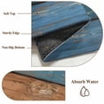 thumbnail image 2 of Farmhouse Navy Blue Brown Area Rug 4x6 Washable Rug Non Slip Vintage Wooden Striped Large Area Rug Indoor Floor Carpet for Entryway Bedroom Kitchen Living Room Home Office Dining Room Nursery, 2 of 8