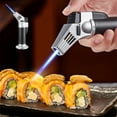 thumbnail image 3 of RKZDSR Refillable Butane Torch Lighter - Safe Lock Kitchen Cooking Lighter with Adjustable Flame, Powerful Blue Flame Ideal for Culinary Use., 3 of 8