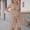 Brown, variant on Short Set Two Piece Outfits Sets Short Sleeve T Shirt & Shorts Summer Clothes Vacation Outfits for Women