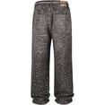 thumbnail image 2 of Men Women Rhinestone Wide Leg Jeans,Vintage Baggy Sparkly Bling Y2K Denim Pants, 2 of 6
