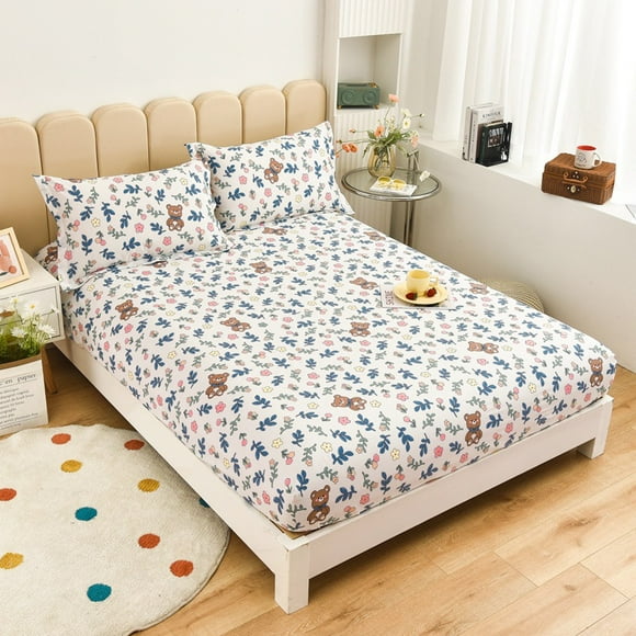 Jinsinto 1 Pack Pure Cotton Sheets, Cotton Bedspreads, Sheets, Brown Pads, Simmons Slipcover, One Elastic Ring, Nursery Bedding (180*200cm/70.8*78.7")