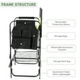 thumbnail image 6 of Ktaxon 31" Oversized Folding Director Chair, Heavy Duty Camping Chairs with Side Table & Cup Holder, Makeup Artist Seating with Storage Bag, Supports 400 lbs, Light Green, 6 of 15