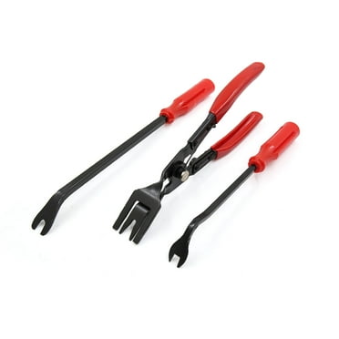 Unique Bargains 3 in 1 Clip Remover Pliers Fastener Upholstery Trim Tool Set for Car Door Panel