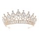 thumbnail image 1 of Tiara de boda sencilla con diamantes de imitación, corona nupcial, accesorio para el cabello de novia, 1 of 5