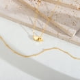 thumbnail image 6 of Turandoss 14K Gold Plated Dainty Heart Necklace for Women Bubble Tiny Initial a-z Jewelry Trend Personalized Valentine's Day Birthday Present for Women Wife Girlfriend, 6 of 8