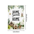 thumbnail image 4 of Jbralid Home Sweet Home Linen Garden Flag With Birdhouses And Flowers For Spring Summer Home Outdoor Garden Yard Door Decor 12x18 inch, 4 of 5