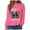 Hot Pink, variant on Leey-World 250th American Anniversary Independence 250 Years of Freedom T-Shirt American Shirts for Women(Hot Pink,2XL)