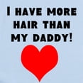 thumbnail image 2 of CafePress - I Have More Hair Than My Daddy! Body Suit - Baby Light Bodysuit, Size Newborn - 24 Months, 2 of 4