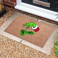 thumbnail image 1 of Nightmare Before Christmas Decor Grinch Christmas Doormat – Non-Slip Xmas Welcome Mat, Washable Winter Rug with Rubber Back for Home Entryways Grinch Doormat Outdoor, 1 of 4