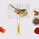 thumbnail image 4 of de Parrilla Portátil para , Herramienta para , Trabajo para Filetes de Verduras, Carne, Camarones, Chuletas, Hecha de material acero Los 45x30cm shamjiam canasta de parrilla de alambre de hierro, 4 of 8