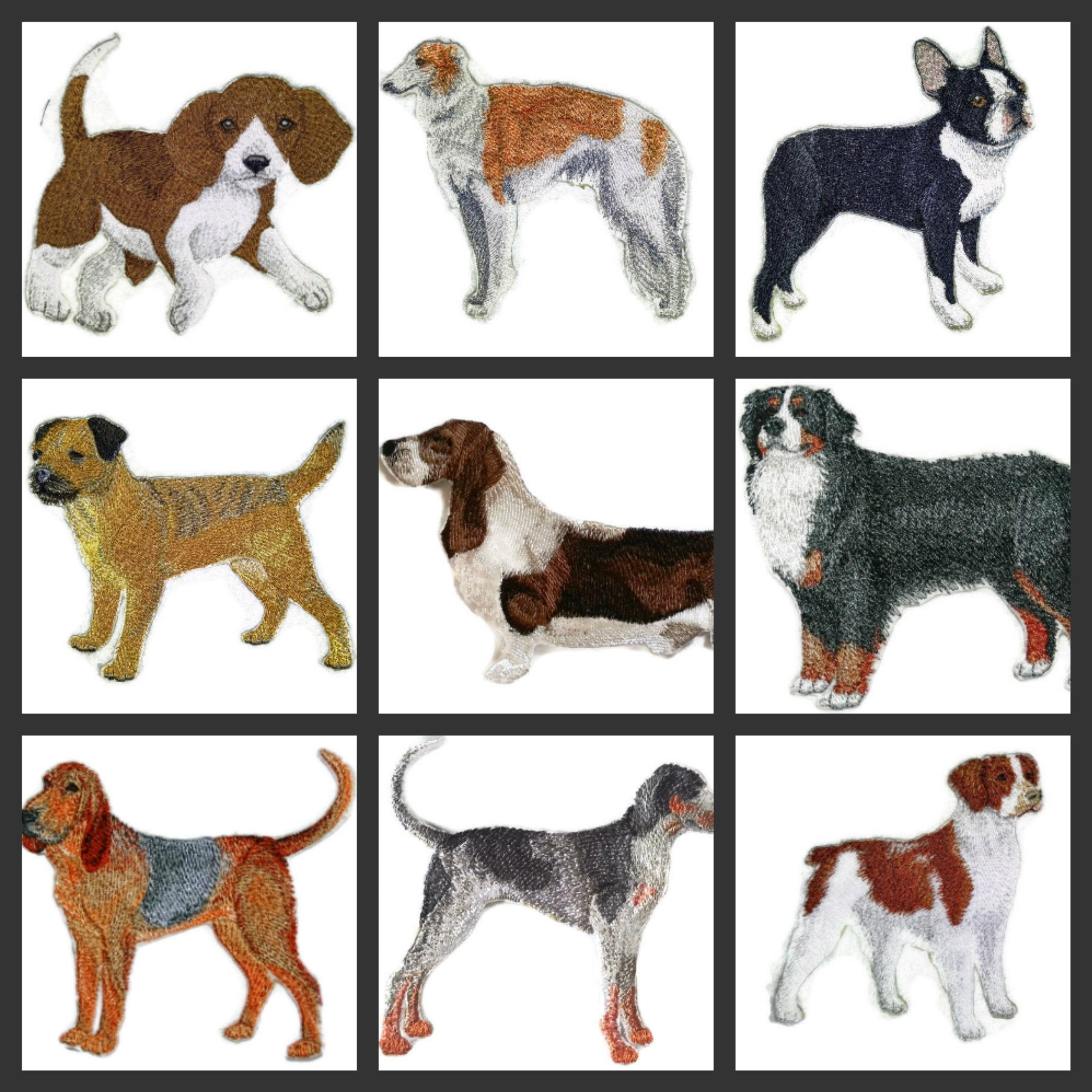 Custom Dog Portraits [Boston Terrier] Embroidery Iron On/Sew patch [4.5" x 4.5"]