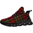 thumbnail image 3 of Uminder Womens Walking Shoes Plaid Sneakers Black Shoes Size 10, 3 of 5