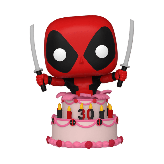 POP Marvel: Deadpool 30th - Deadpool in Cake, Multicolor, Standard