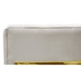 thumbnail image 4 of TOV Furniture Magnolia Spotted Cream Velvet Chair with Gold Base, 4 of 7