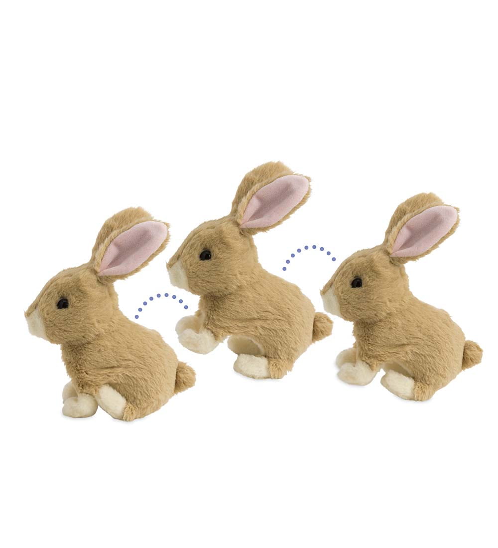 ANIMATED HOPPY THE RABBIT BUNNY HOPS WIGGLES EARS TWITCHES NOSE HOURS OF FUN TOY 