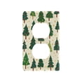 thumbnail image 3 of Switch Panel Switch Decoration 2.76x4.53x0.28 Inches Duplex Outlets Switch Plate Wall Plates Living Room Kitchen Bedroom Study Switches Green Christmas Tree, 3 of 8