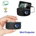 thumbnail image 1 of Mini Projecteur Portable Projecteur de Téléphone Mobile à LED 1080P Pris en Charge pour la Maison Théâtre pour Enfants Projecteurs de Films, 1 of 14