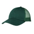 thumbnail image 1 of TopHeadwear Washed Cotton Twill Mesh Adjustable Cap - Dark Green, 1 of 1