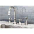thumbnail image 2 of Kingston Brass Governor 8" Deck Mount Kitchen Faucet with Brass Sprayer, 2 of 3