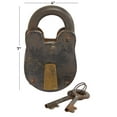 thumbnail image 5 of DecMode 7" Bronze Brass Lock And Key, 5 of 9