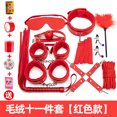 thumbnail image 1 of Sexy sm conjunto incluido esposas collar 10 piezas conjunto perro esclavo cama entrenamiento alternativo tortura productos para adultos felpa 10 + 1 pieza conjunto (rojo) Zefei Wu 1327537354550, 1 of 1