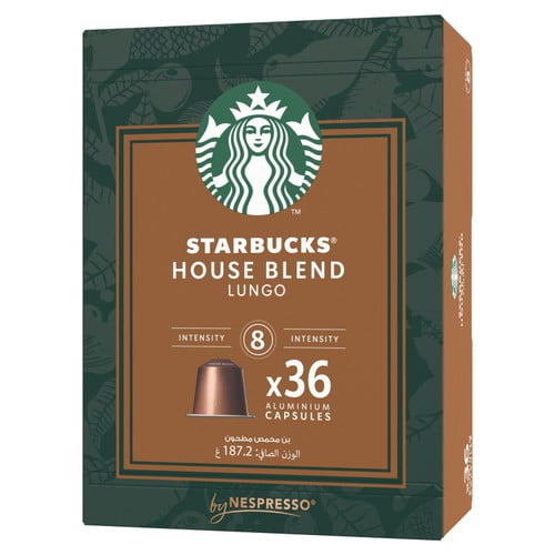 Starbucks by Nespresso House Blend, 36 pods per pack, British Import (Pack of 3)