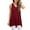 Bm05-Wine Red, variant on Anygrew Womens Summer Casual T-Shirt V-Neck Sleeveless Tunic Tops for Leggings Loose Blouse Shirt