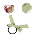 thumbnail image 3 of Unique Bargains 1 Pc Simple Solid Bow Ribbon Hair Elastic Band for Home Green, 3 of 5