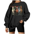 thumbnail image 5 of Christmas Horse Sweatshirts for Women 2025 Long Sleeve Crewneck Horses Graphic Sweatshirt for Horse Lovers Pullover Tops, 5 of 8