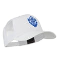 thumbnail image 5 of Crest Emblem Embroidered Mesh Back Cap - White OSFM, 5 of 5