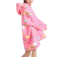 thumbnail image 4 of FAROOT Universal Warm Hooded Sweater Fashion Printing Mink Wool Home Clothes, 4 of 6