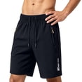 thumbnail image 4 of RKSTN Ice Silk Running Shorts Men Quick Dry Workout Shorts Plus Size Drawstring Waist Straight Leg Lightweight 5 Inch Mens Casual Shorts with Pockets (Black ,XXL), 4 of 6