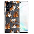 thumbnail image 1 of WIRESTER Transparent Soft Gel TPU Clear Case Slim Protective Cover for Samsung Galaxy S22 Ultra 6.8" 2022, English Bulldog Funny Playful Postures, 1 of 3