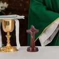 thumbnail image 2 of Unfinished Wooden Cross: Craft Small Cross Ornament Standing Tabletop Art Sign for Easter Baptism Church Decoration Table Centerpiece, 2 of 3