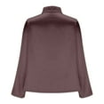 thumbnail image 3 of Maplenight Womens Satin Silk Blouse Cowl Neck Dressy Casual Business Elegant Tops Long Sleeve Office Work Shirt Fall Outfits, 3 of 5