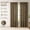 Brown, variant on Short Linen Tier Curtains Rod Pocket Semi Sheer Kitchen Window Curtain Burlap Light Filtering Thick Linen Drapes 30 x 24 Inches White Set of 2 Panels