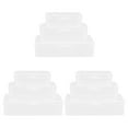 thumbnail image 1 of 9pcs cajas de almacenamiento transparentes rectangulares Cajas de envasado contenedores de almacenamiento, 1 of 8