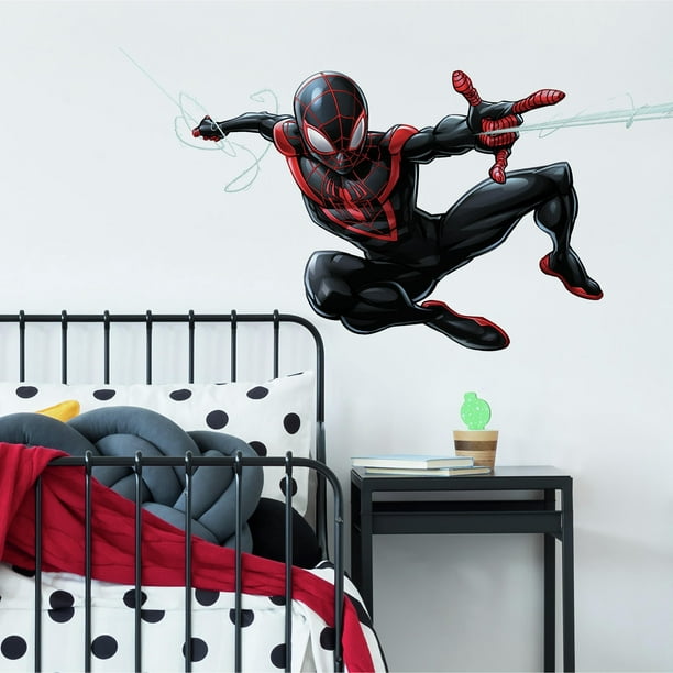 Roommates Spider Man Giant L And Stick Wall Decals Red Black 41 Inches X 20 97 Com - Spiderman Wall Stickers Uk