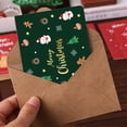 thumbnail image 4 of Merry Christmas Greeting Cards, Lovely Cartoon Creative Design/Mini Gift Greeting Cards - Snowflake Christmas elements 6 Cards & Envelopes, Best Gift Cards for Kids, Families, Friends, Colleague, 4 of 5