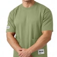 thumbnail image 5 of Qzwdhjm Mens Casual Shirts Round Neck Short Sleeve Tops Loose Fit T-Shirts Big and Tall Top Summer Casual Outgoing Tees with Pockets, 5 of 8