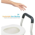 OasisSpace Heavy Duty Stand Alone Toilet Rail Medical Raised Homecare