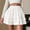 F-547White, variant on ZHOGXU Women'S Skirt Summer Elastic Waist Solid Color A Line Lace Trim Fashion Comfortable Mini Tutu Skirt For Everyday Wear,Beige,L