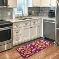 thumbnail image 2 of SKYSONIC 39x20 Inch Area Rug Floral Daisy Pattern Door Mat Washable Non-Slip Throw Floor Carpet, 2 of 7