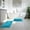 Teal Blue, variant on Civkor Bathroom Rugs, Bath Mats Set 2 Pieces Non Slip, 31x20 Plus 24x16Inch, Machine Washable, Soft Shiny Chenille and Quick Qry, Teal
