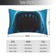 thumbnail image 2 of Fotbe Open-Mouthed Shark Funda de Almohada Decorativa Estilo Occidental, Lujo en Algodón, Fundas para Almohadas King, Cojín Estampado para Decoración del Hogar-14"x20", 2 of 6
